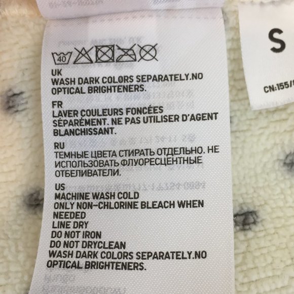 Uniqlo women's size Small polka dot fleece jacket. - Picture 8 of 8